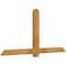 Ekena Millwork Eugene Rough Sawn Timber Gable Bracket, Western Red Cedar, 72"W x 36"H x 4"D x 4"F, 12/12 Pitch GBW072X36X0404EUG00RWR - alternate 4